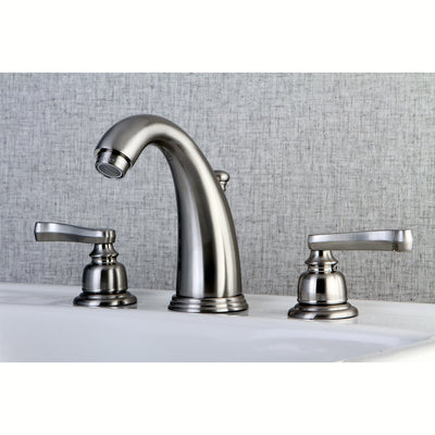 Kingston Brass Satin Nickel 2 Handle Widespread Bathroom Faucet w Pop-up KB988FL