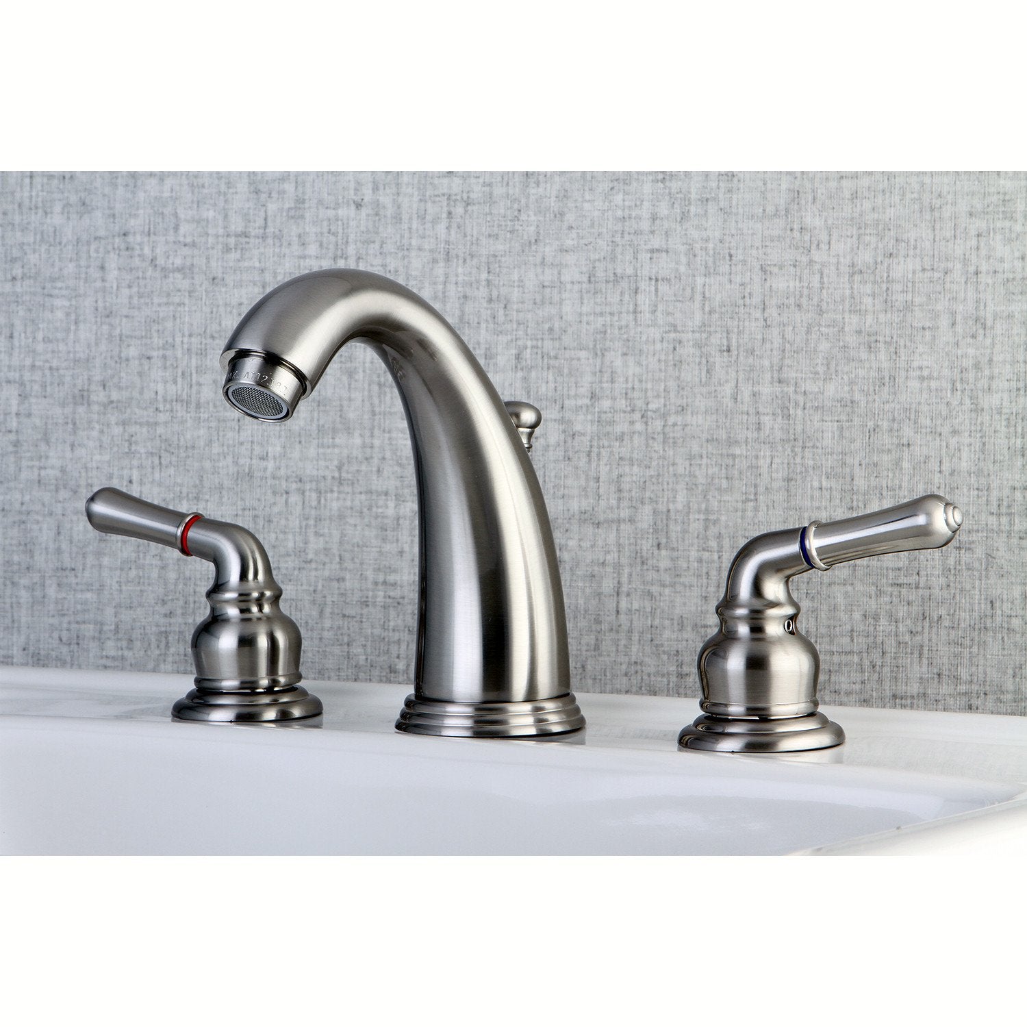 Kingston Brass Satin Nickel Magellan 2 handle widespread bathroom faucet  KB988