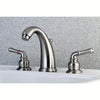 Kingston Brass Satin Nickel Magellan 2 handle widespread bathroom faucet KB988