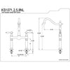 Kingston Brass Chrome 2 Handle Vessel Sink Bathroom Lavatory Faucet KS1071NL