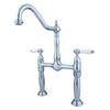 Kingston Brass Chrome 2 Handle Vessel Sink Bathroom Lavatory Faucet KS1071PL