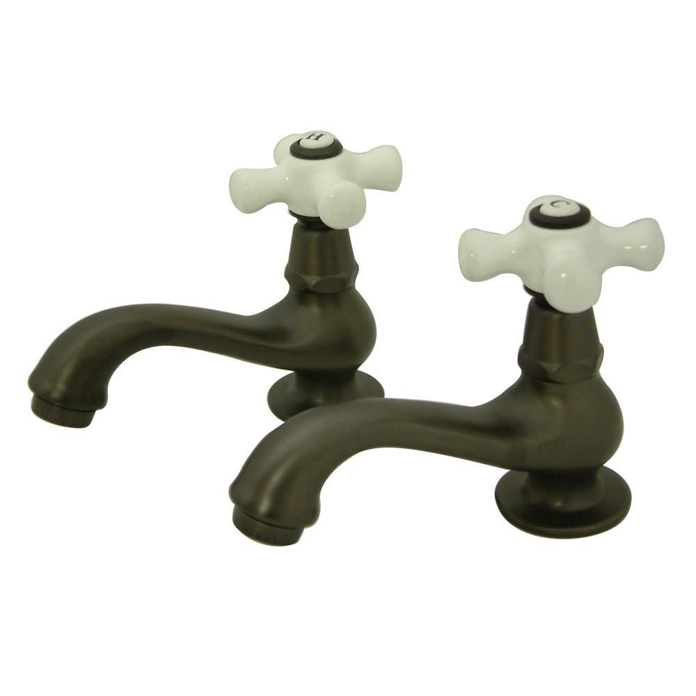 Kingston Oil Rubbed Bronze Basin Sink Vintage Style Bathroom Faucet KS1105PX