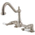 Kingston Brass Satin Nickel 2 Handle Deck Mount Kitchen Faucet KS1148PL