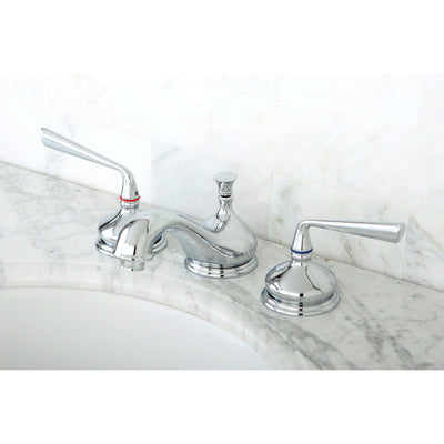 Kingston Brass Silver Sage Chrome Widespread Lavatory Bathroom Faucet KS1161ZL