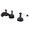 Kingston Oil Rubbed Bronze 2 Handle Widespread Bathroom Faucet w Pop-up KS1165PL
