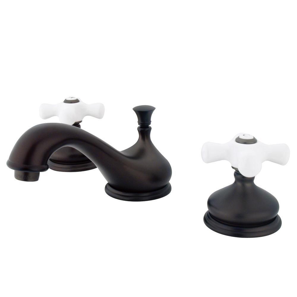 Kingston Brass Oil Rubbed Bronze Two Handle Widespread Bathroom Faucet KS1165PX