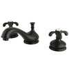 Kingston Oil Rubbed Bronze French Country Widespread Bathroom Faucet KS1165TX