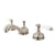 Kingston Satin Nickel 2 Handle Widespread Bathroom Faucet w Pop-up KS1168PL