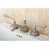 Kingston Silver Sage Satin Nickel Widespread Lavatory Bathroom Faucet KS1168ZL
