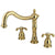 Kingston Polished Brass French Country Roman tub filler Faucet KS1342TX
