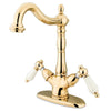 Kingston Polished Brass 2 Handle Vessel Sink Bathroom Faucet KS1492PL
