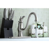 Satin Nickel Single Handle 8" Centerset Kitchen Faucet w sprayer KS1578TL