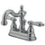 Kingston Brass Chrome 2 Handle 4" Centerset Bathroom Faucet w Pop-up KS1601AL