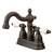 Kingston Oil Rubbed Bronze 2 Handle 4" Centerset Bathroom Faucet KS1605PL