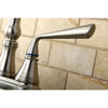 Kingston Silver Sage Satin Nickel 4" Centerset Bathroom Faucet W/Pop-Up KS1608ZL