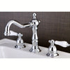 Kingston Chrome 2 Handle 8" to 14" Widespread Bathroom Faucet w Pop-up KS1971PL