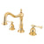 Kingston Polished Brass 2 Handle Widespread Bathroom Faucet w Pop-up KS1972BL