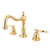 Kingston Polished Brass 2 Handle Widespread Bathroom Faucet w Pop-up KS1972TL