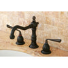 Kingston Silver Sage Oil Rubbed Bronze Widespread Bathroom Faucet KS1975ZL