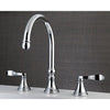 Kingston Brass Chrome NuFrench bathroom roman tub filler faucet KS2341DFL