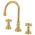 Kingston Brass Polished Brass Two Handle Roman Tub Filler Faucet KS2342KX