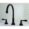 Kingston Oil Rubbed Bronze NuFrench bathroom roman tub filler faucet KS2345DFL