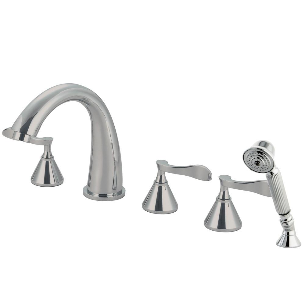 Century Polished Chrome Roman tub filler Faucet with Hand Shower KS23615CFL