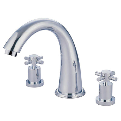 Kingston Brass Concord Chrome Two Handle Roman tub filler faucet KS2361DX