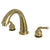 Kingston Brass Polished Brass Two Handle Roman Tub Filler Faucet KS2362