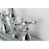Kingston Brass Chrome Two Handle 4" Centerset Bar Prep Sink Faucet KS2491KX