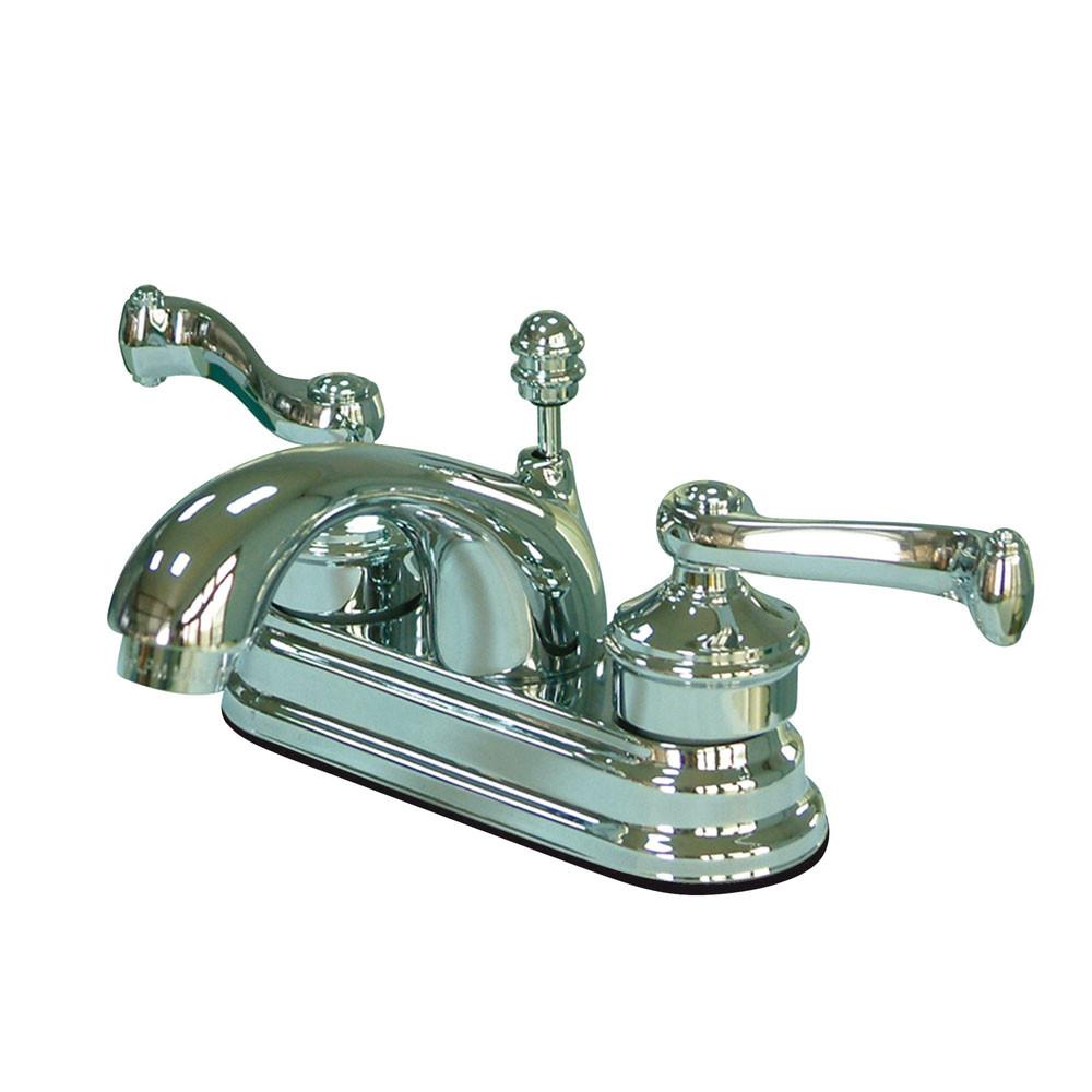 Kingston Brass Chrome 2 Handle 4" Centerset Bathroom Faucet w Pop-up KS2601FL