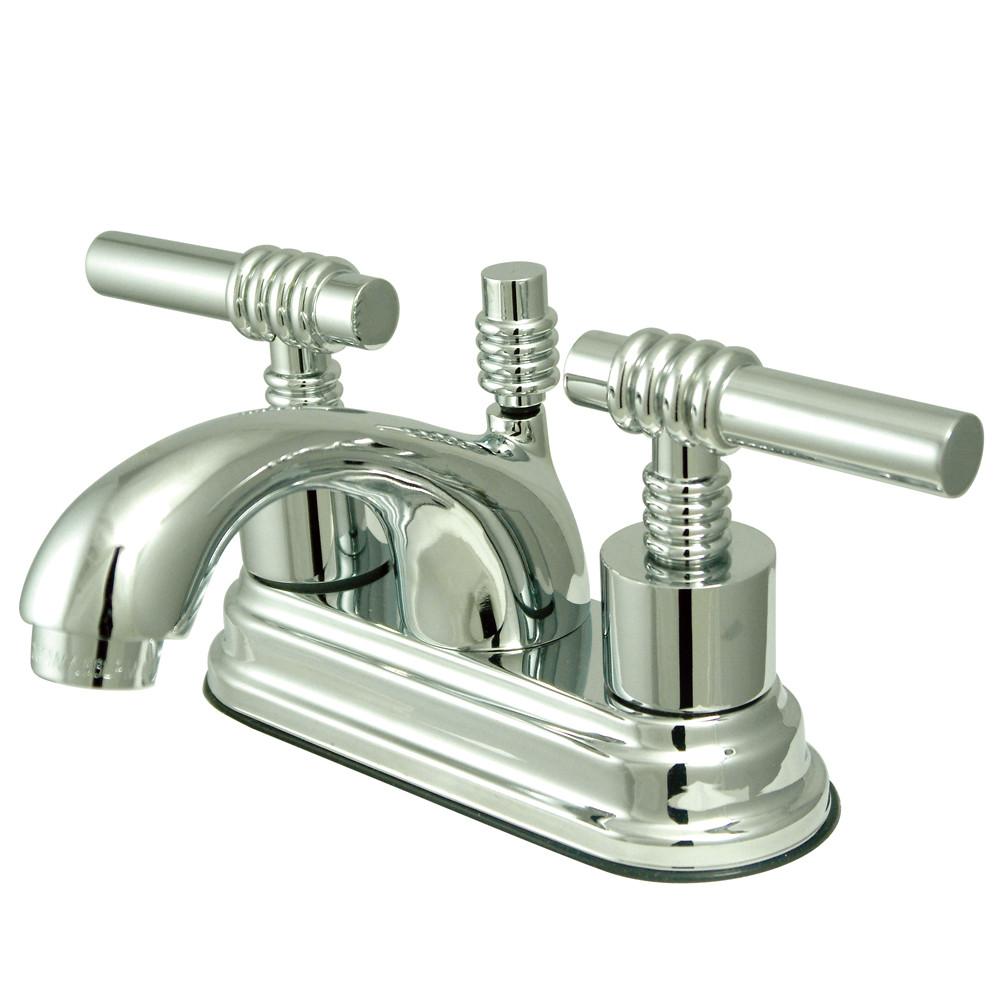 Kingston Brass Chrome 2 Handle 4" Centerset Bathroom Faucet w Pop-up KS2601ML