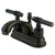 Kingston Oil Rubbed Bronze 2 Handle 4" Centerset Bathroom Faucet KS2605ML