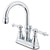 Kingston Brass Chrome 2 Handle 4" Centerset Bathroom Faucet w Pop-up KS2611TL