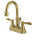 Kingston Polished Brass NuFrench 4" centerset Bathroom faucet w drain KS2612DFL