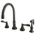 Kingston Oil Rubbed Bronze NuFrench 8" kitchen faucet w/sprayer KS2795DFLBS