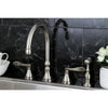 Kingston Satin Nickel NuFrench 8" kitchen faucet w/ sprayer KS2798DFLBS