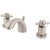 Satin Nickel Two Handle Mini Widespread Bathroom Faucet w/ Brass Pop-Up KS2958DX