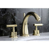 Kingston Polished Brass Manhattan widespread Bathroom faucet w drain KS2962CML