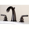 Kingston Oil Rubbed Bronze 2 Handle Widespread Bathroom Faucet w Pop-up KS2965
