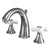 Kingston Brass Chrome 2 Handle Widespread Bathroom Faucet w Pop-up KS2971PX