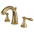 Kingston Polished Brass 2 Handle Widespread Bathroom Faucet w Pop-up KS2972AL