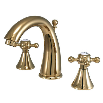 Kingston English Country Polished Brass Widespread Bathroom Faucet KS2972BX