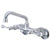 Kingston Chrome Magellan 2 handle wall mount kitchen faucet KS313C