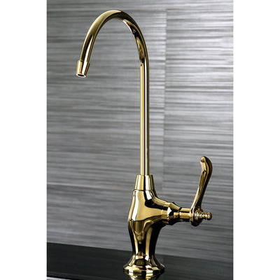 Kingston Polished Brass Templeton Design 1/4 Turn Water Filter Faucet KS3192TL