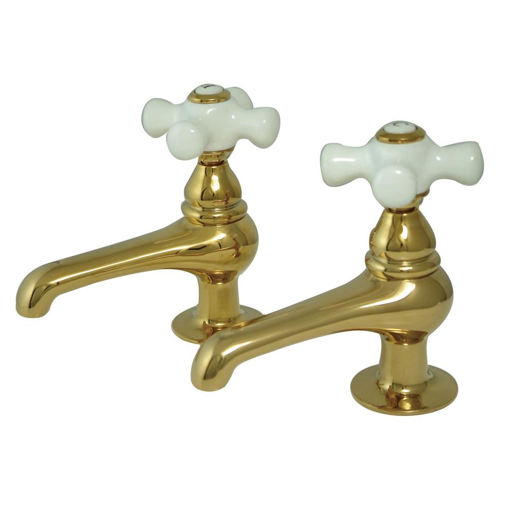 Kingston Brass Polished Brass Basin Sink Vintage Style Bathroom Faucet KS3202PX
