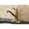 Polished Brass Templeton 4" Single Handle Bathroom Faucet W/Push Drain KS3402TL