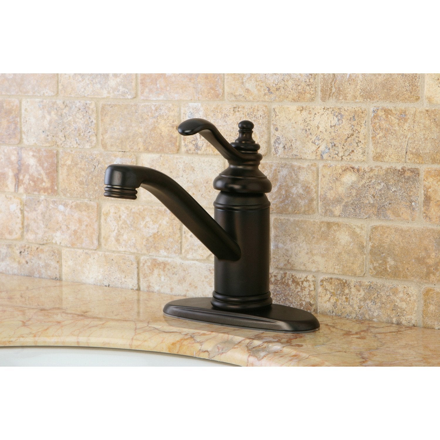 Oil Rubbed Bronze Templeton Single Handle Bathroom Faucet W/Push Drain KS3405TL