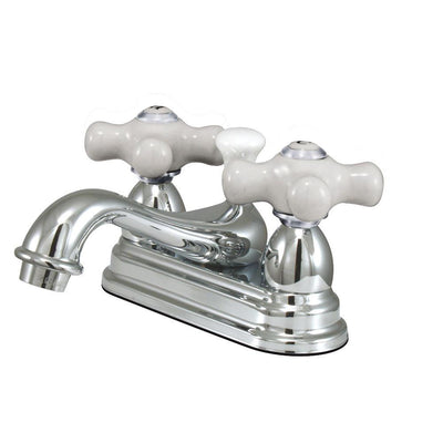 Kingston Brass Chrome 2 Handle 4" Centerset Bathroom Faucet w Pop-up KS3601PX