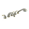 Satin Nickel/Polished Brass Magellan Roman Tub Faucet w Hand Shower KS3695MHS